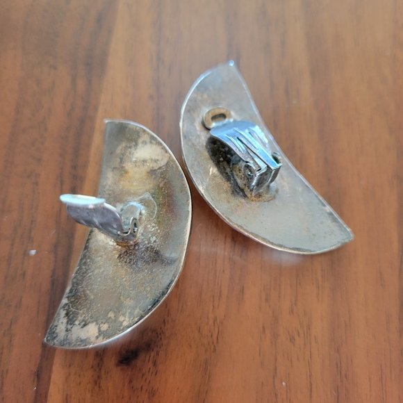 Sterling Silver moon clip-on - Picture 2 of 2